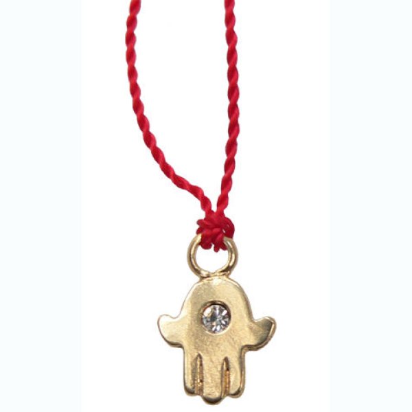 画像2: 【iluck】セレブ愛用ストリング ネックレスHAMSA 1daiya　ILLA63　RED (2)