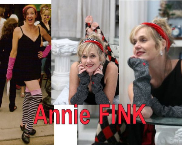 画像2: Annie FINK　ヘアーバンド　チェック赤 (2)