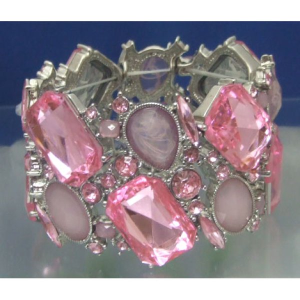 画像3: LA直輸入【バングル】 　ダイヤストーン　ブレス　L (3)