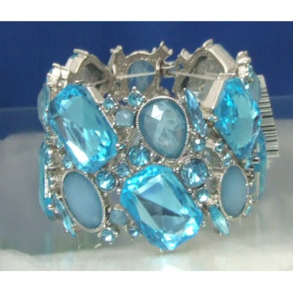 画像2: LA直輸入【バングル】 　ダイヤストーン　ブレス　L (2)