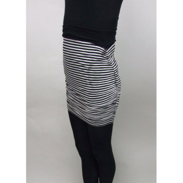 画像2: ★セール★JET(john　Eshaya）セレブ着用　Straip  Mini Skart　1130SMS　BK (2)