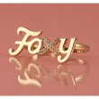 画像1: WILDFOX　2 FINGER "FOXY" RING W/ CRYSTALS　WFR0015 (1)