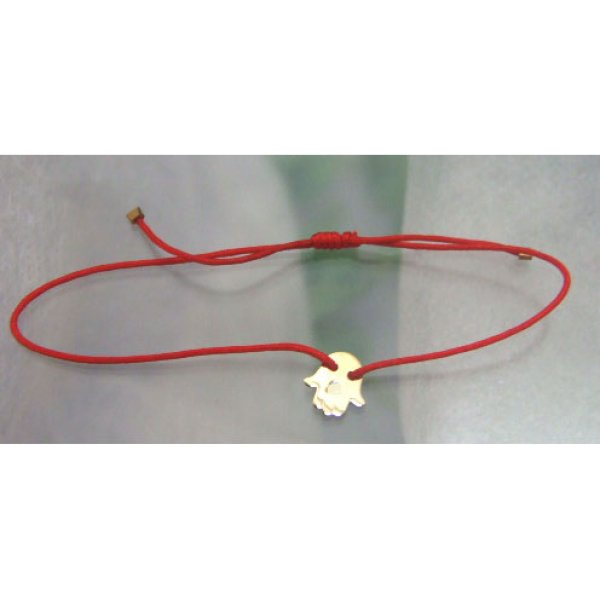 画像4: 【iluck】　Cord bracelet with hamsa and cz 　JANET (4)