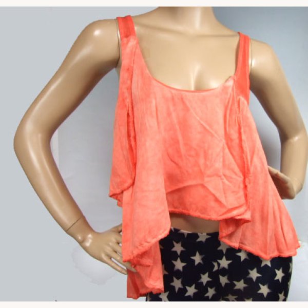 画像2: ☆セール☆【ローカルセレブリティー】 CARMEN CROP W2D009-02 CORAL (2)