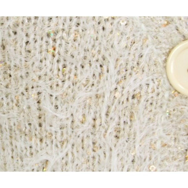 画像2: ★セール★LA直輸入【Lａｎｉ】ラニ　３ボタン　スパーンコール編みこみカーディガン　S336 (2)