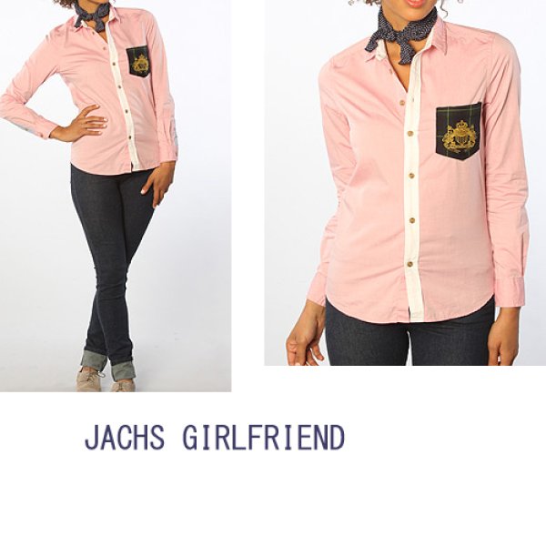 画像2: 【JACHS GIRLFRIND ジャックスガールフレンド】シャツ  ERIN-01 PINK (2)