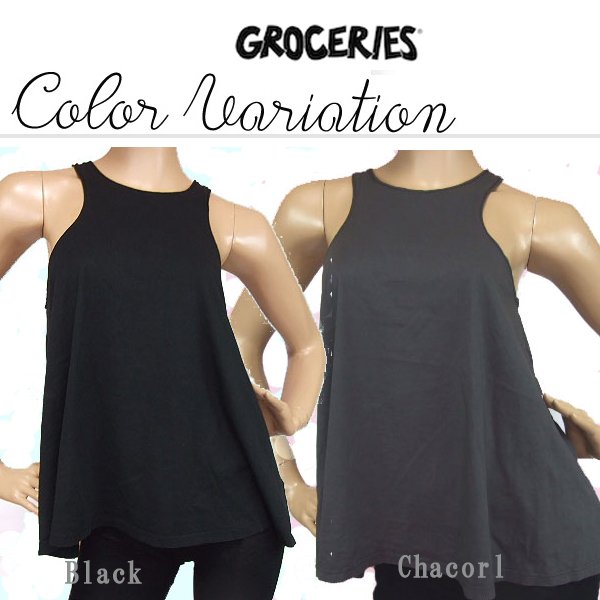 画像2: 【Groceries】LAブランド（オーガニックコットン）METEO　タンク　MAT.OCA (2)