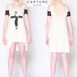 画像1: Caputure　by　Hollywoodmade（キャプチャー）　Smokross Shoulder Dress360SD　WH (1)