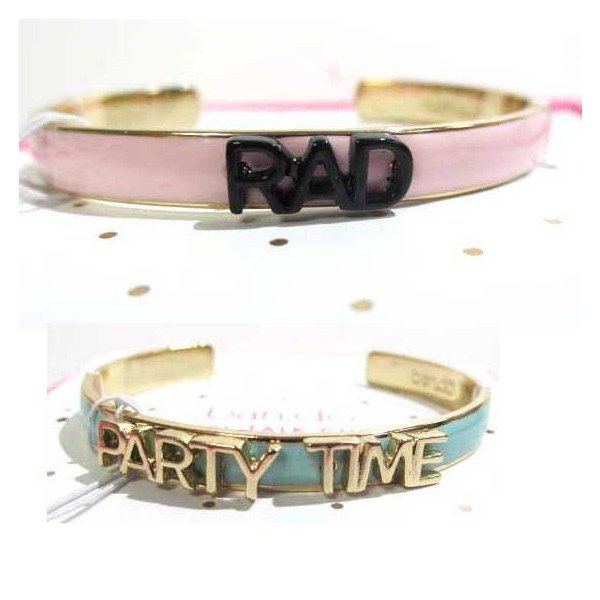 画像2: LA直輸入！Ban.do【バン・ドゥー】girl talk cuff　シグネチャーバングル/ブレスレット/アクセサリー/ケイトスペード (2)