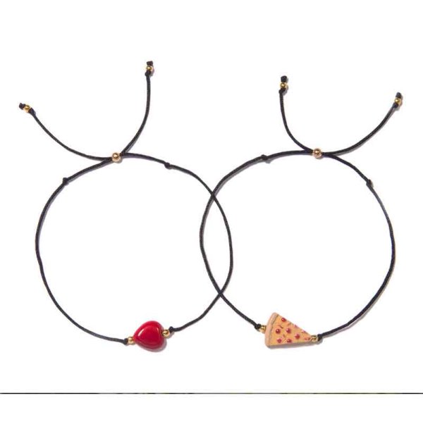 画像2: NY発(VenessaArizagaヴェネッサアリザガ）FRIENDSHIP BRACELETS(HAVE A PIZZA MY HEART  SET)VA19-2029 (2)