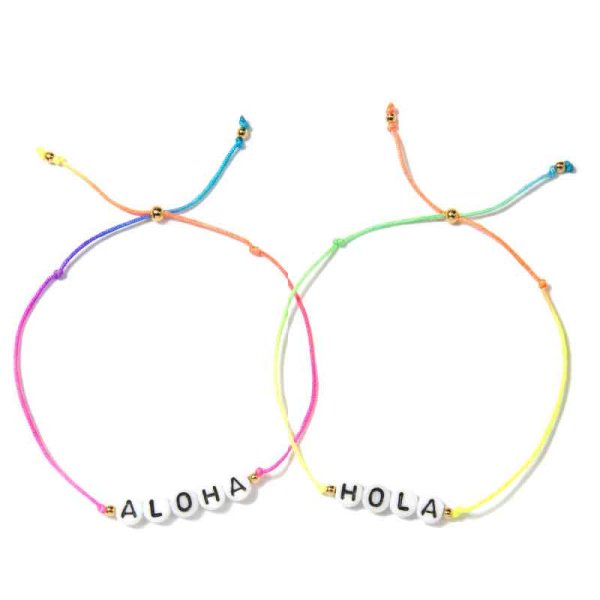 画像2: NY発(VenessaArizagaヴェネッサアリザガ）RH取り扱い(ALOHA/HOLA BRACELET SET)VA20-2028 (2)