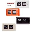 画像1: TWEMCO　トゥエンコ　インテリアクロック　パタパタ時計　qt-30 (1)