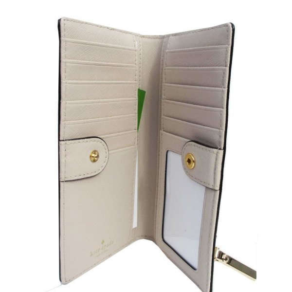 画像2: (Kate spade new york) 長財布 CAMERON STREET STACY PWRU5072 TUSK/Black (2)