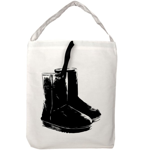 画像1: Bag-all ニューヨーク発　コットンSnow Boots Bag Organizing bag (1)