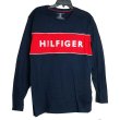 画像1: TOMMY HILFIGER  Men's  シンボルカラーロゴ長袖クルーTシャツ　09T3710410NV (1)