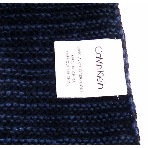 画像6: (Calvin Klein)Men's  ビーニーとマフラーのギフトセットHKS-3264-410Navy/BK (6)