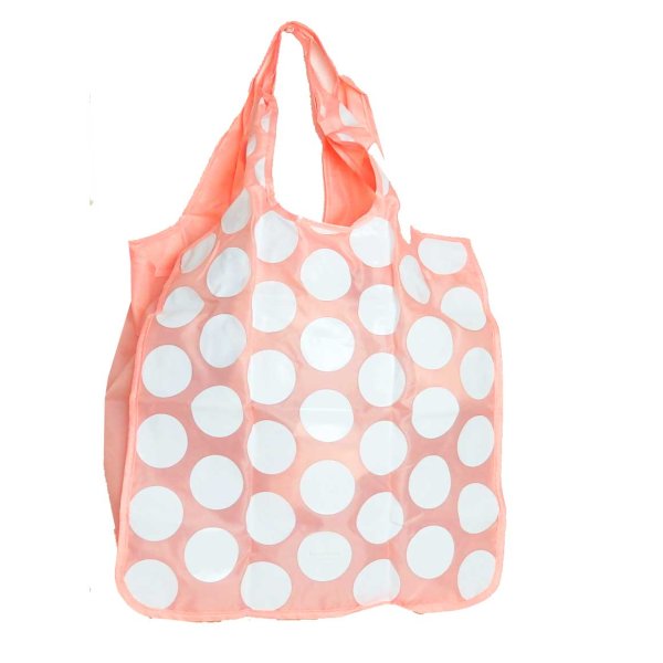 画像1: (Kate spade new york) PeachJunbo Dot reusable　shopping tote（ポーチ付き)213533 (1)