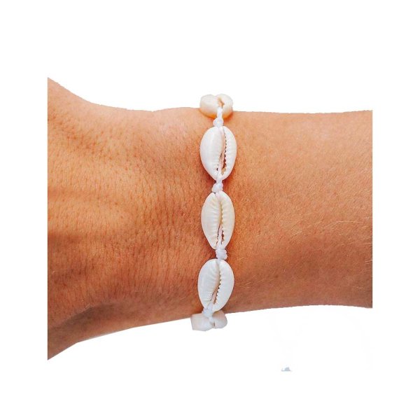 画像2: puravida（プラビダ）Knotted Cowries Bracelet WH/お守り/アクセサリー/ジュエリー/ブレス (2)