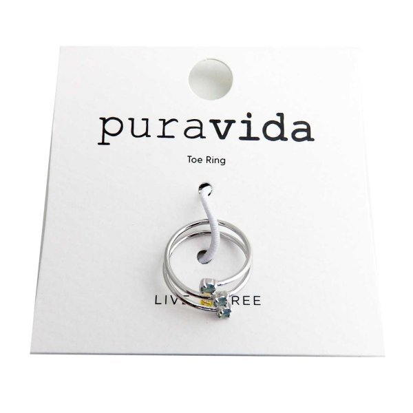 画像3: puravida（プラビダ）Triple Opal Wrap Toe Ringトゥリング/お守り/アクセサリー/ジュエリー/ (3)