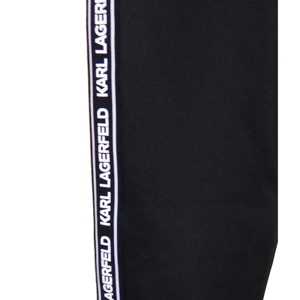 画像7: KARL LAGERFELD Men's  サイドロゴテープのジョガーパンツ LM1P5449 BK (7)