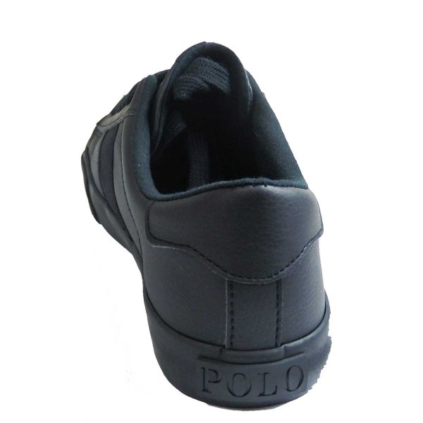 画像4: POLO Ralph LaurenKids大人サイズ　POLO刺繍のPVCスニーカー101750BK (4)