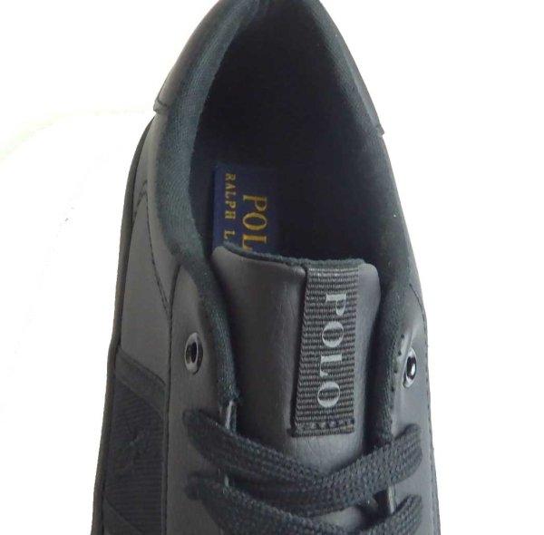 画像5: POLO Ralph LaurenKids大人サイズ　POLO刺繍のPVCスニーカー101750BK (5)