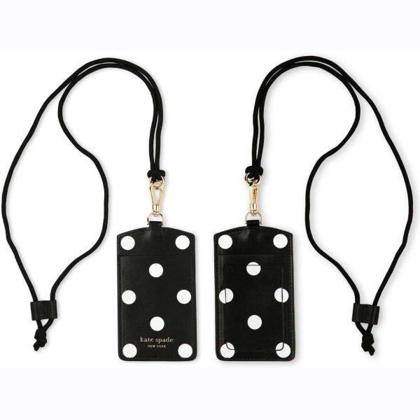 画像1: (Kate spade new york)　Plcture Dot  I.D HOLDERストラップ付き 235651 (1)