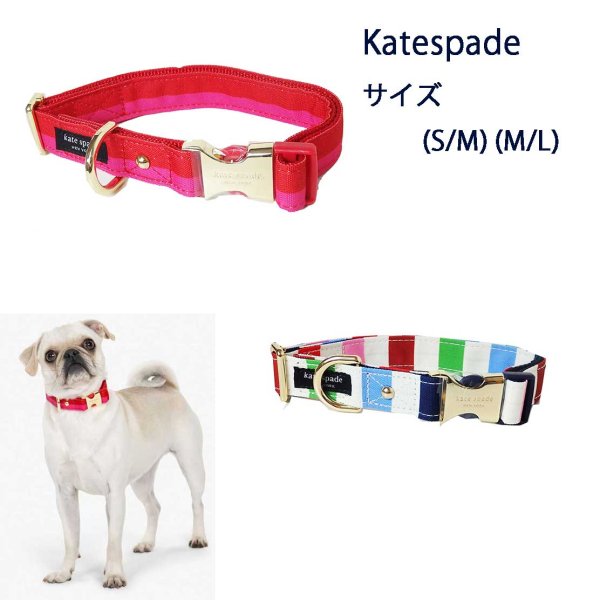 画像1: (Kate spade new york)　犬の首輪　サイズS/M  M/L234254 234248 (1)