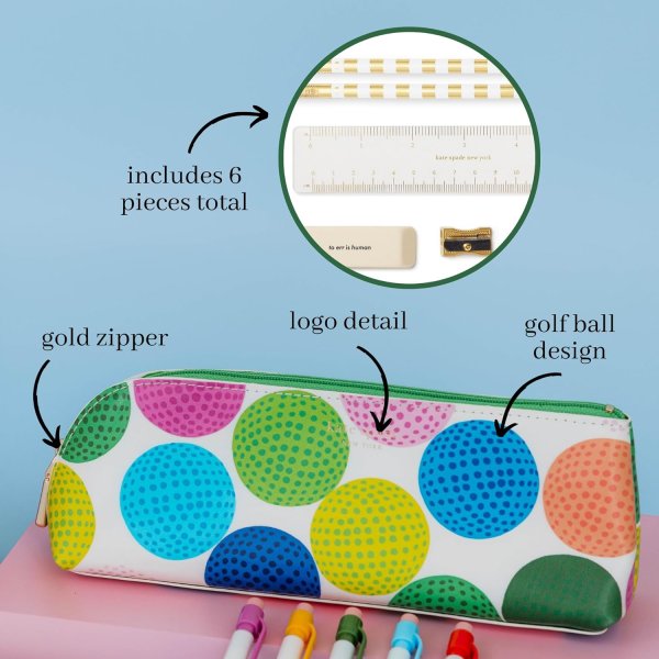 画像5: (Kate spade new york)  GOLF BALLS  pencil case　240732 (5)