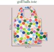 画像2: (Kate spade new york) GOLF BALLS  reusable　shopping tote（ポーチ付き)244732 (2)