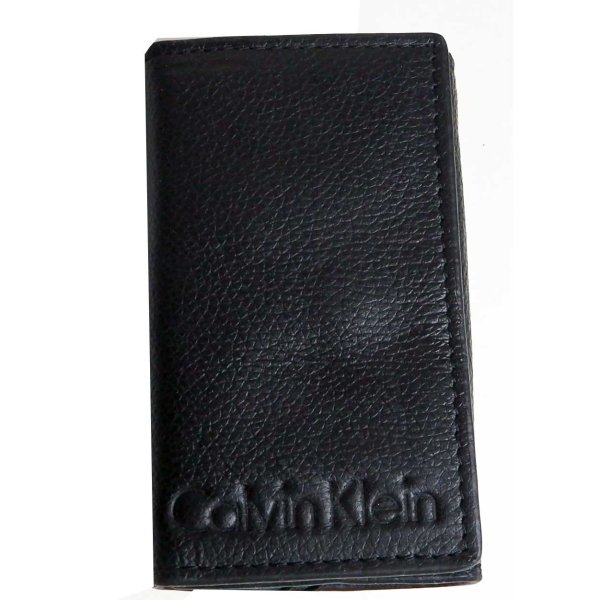 画像1: Calvin Klein(カルバンクライン）牛革card case with multi key rings 79470 (1)