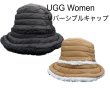 画像1: UGGアグ Women fluff リバーシブルバゲットハット101018 (1)