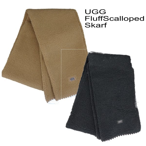 画像1: UGGアグ Women   FLUFF SCALLOPED SCARF 101021 (1)