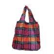 画像2: (Kate spade new york) GLAND PLAID  reusable　shopping tote（ポーチ付き）246745 (2)