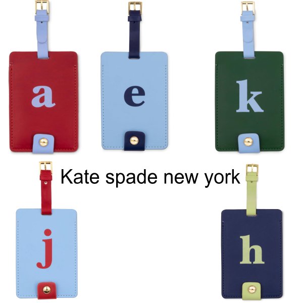 画像1: (Kate spade new york)　Just Mine Initial Luggage Tag 2481 -1 (1)