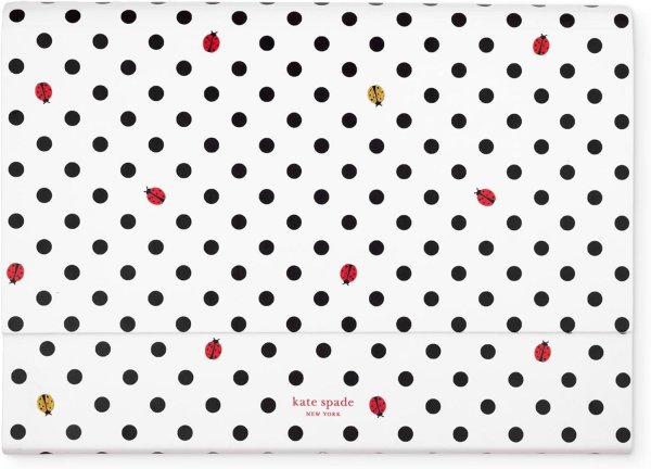 画像2: (Kate spade new york)　アコーディオン　12ポケットファイルボックスPVCレザーLadybug Dot240540 (2)