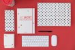 画像6: (Kate spade new york)　アコーディオン　12ポケットファイルボックスPVCレザーLadybug Dot240540 (6)