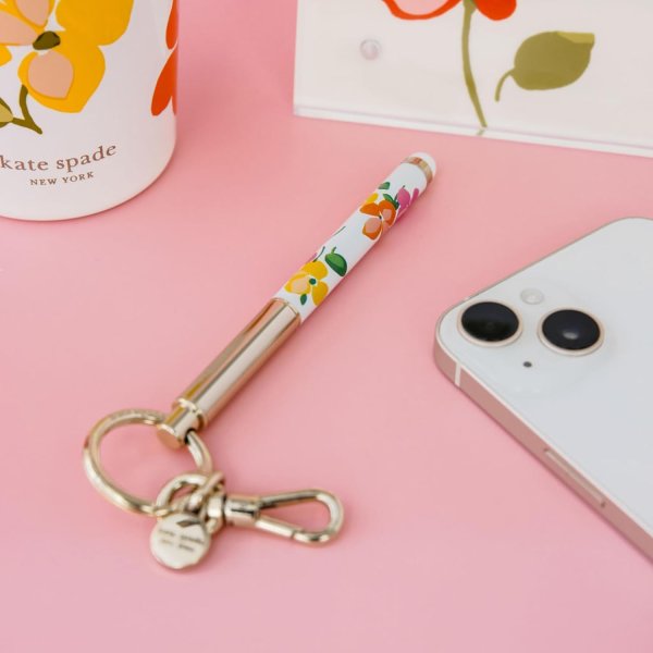 画像3: (Kate spade new york)   INK PEN KEY FOB  SPRING PANSIES 256158 (3)