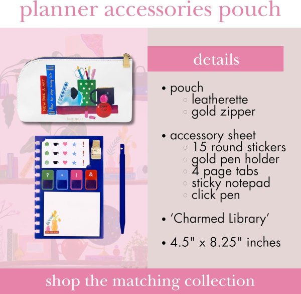 画像3: (Kate spade new york)  Planner  Accessoory Charmed Library文具付き256080 (3)