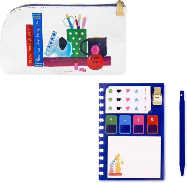 画像1: (Kate spade new york)  Planner  Accessoory Charmed Library文具付き256080 (1)