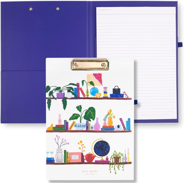 画像1: (Kate spade new york)  Charmed Librery クリップボードW/ノート256043 (1)