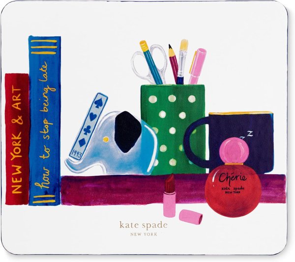 画像1: (Kate spade new york) Charmed Library 合皮マウスパット256073 (1)