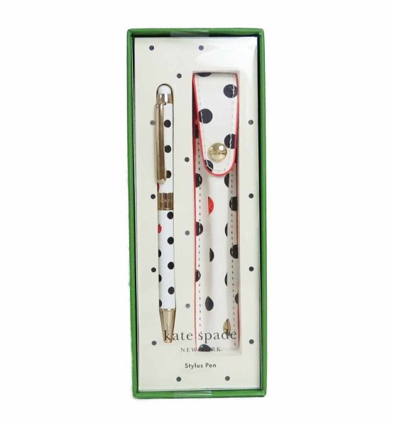 画像2: (Kate spade new york) Ladybug Dot  stylus pen & pouch 242740 (2)