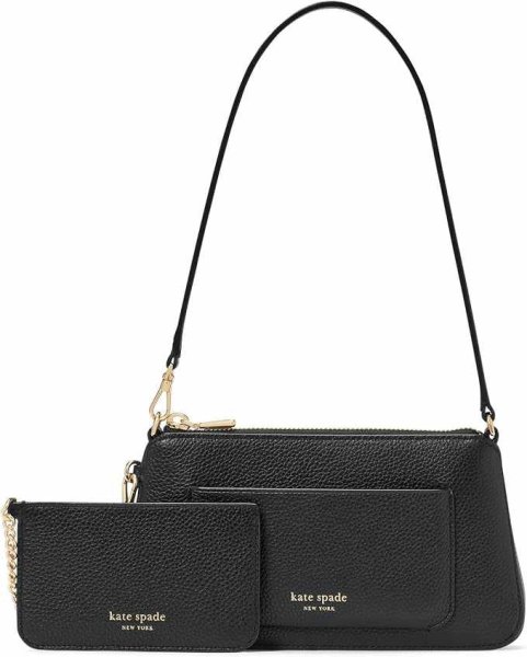 画像1: KateSpade NewYork アヴァ 牛革ポシェット KK720BK (1)