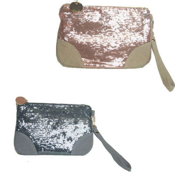 画像1: ★セール★deux　luxデュラック　Ipanema Wristlet Pouch　DL1010-23GUN ROSE (1)