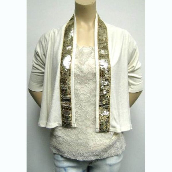 画像2: ★セール50%OFF★JET(john　Eshaya）BABY BLANKETニットJKスパンコール　SBBW (2)