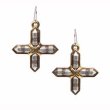 画像1: Low Luv by Erin Wasson 　Metal Cross イヤリングC0001013W (1)