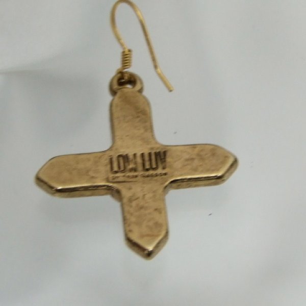 画像2: Low Luv by Erin Wasson 　Metal Cross イヤリングC0001013W (2)