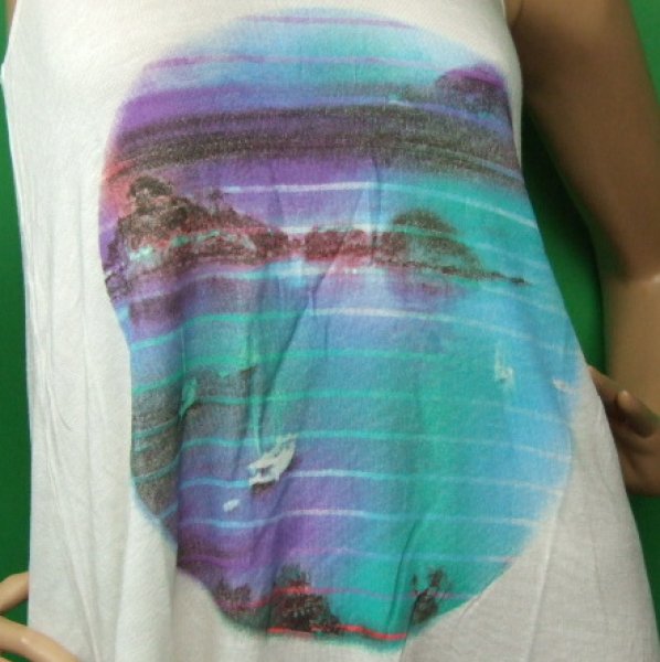 画像3: ★半額セール★【wk　shp】Striped Corst レーサーバックタンク　 Ivory WK561 (3)