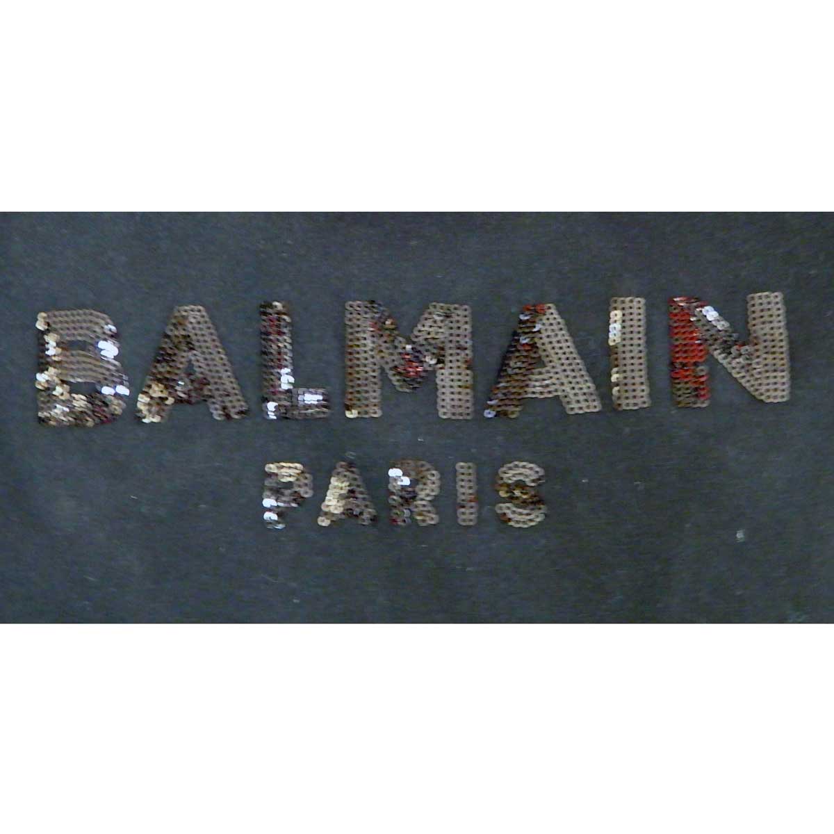 BALMAN PARIS キッズ スパンコール ロゴ Tシャツ6M8071 6歳 - セレブ ...